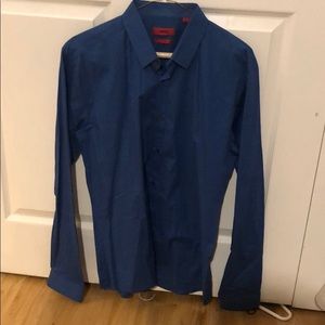 Hugo Boss Electric Blue Button Down